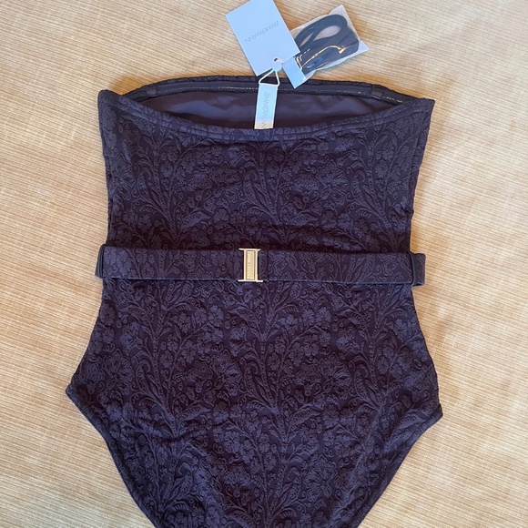 NWT Zimmermann Acacia 1pc Textured Bandeau Swimsuit - Size 2 - Picture 11 of 11